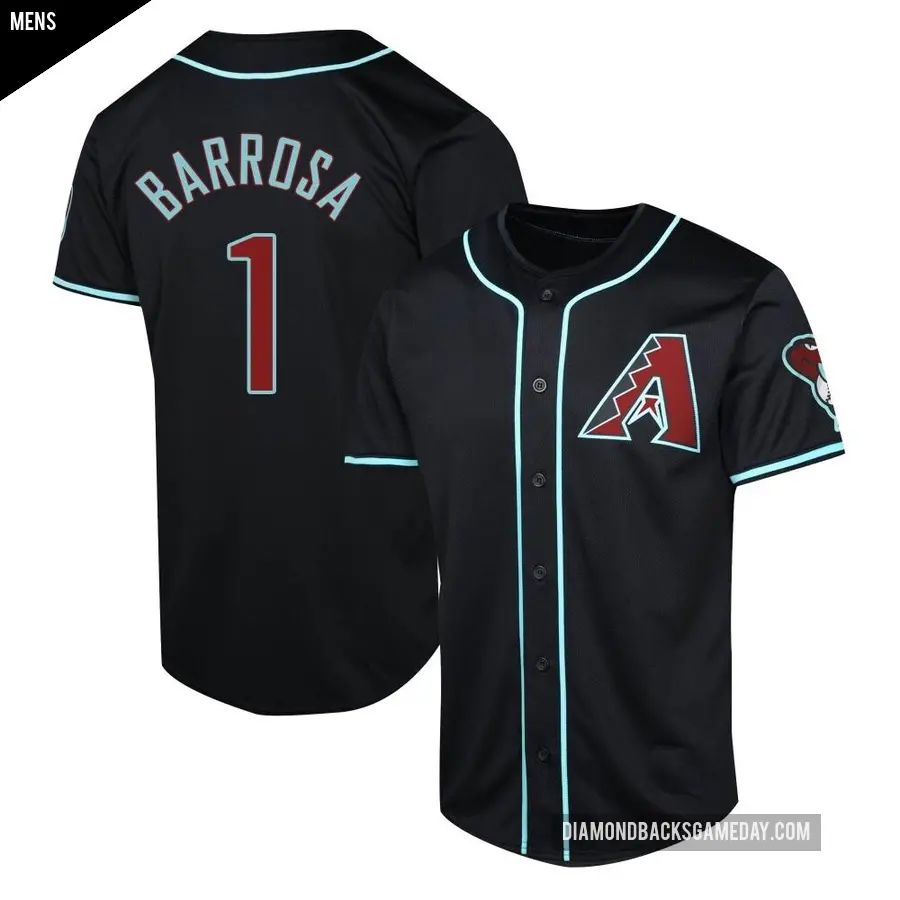Men's Arizona Diamondbacks ＃1 Jorge Barrosa Limited Black Alternate Jersey